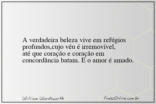 Frase de William Wordsworth