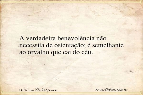 Frase de William Shakespeare
