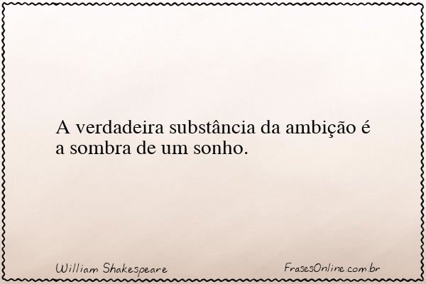 Frase de William Shakespeare