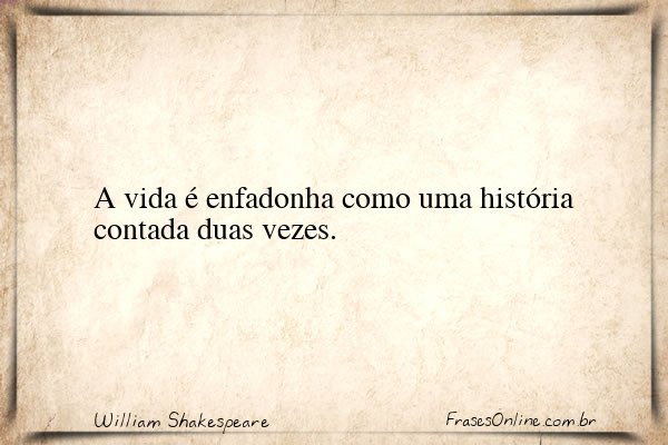 Frase de William Shakespeare
