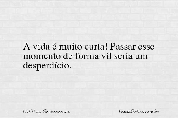 Frase de William Shakespeare