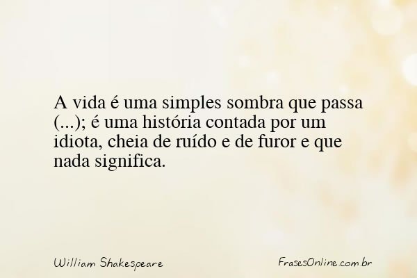 Frase de William Shakespeare