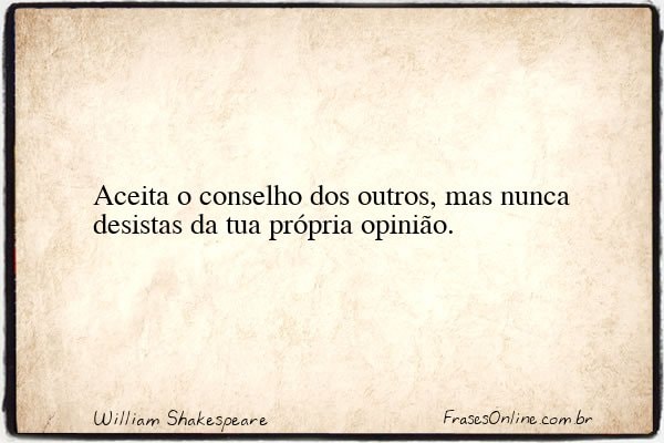 Frase de William Shakespeare