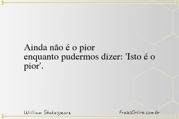 Frase de William Shakespeare