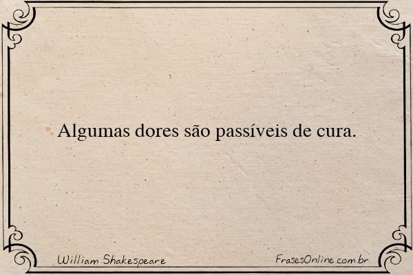 Frase de William Shakespeare