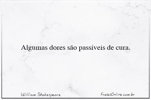 Frase de William Shakespeare