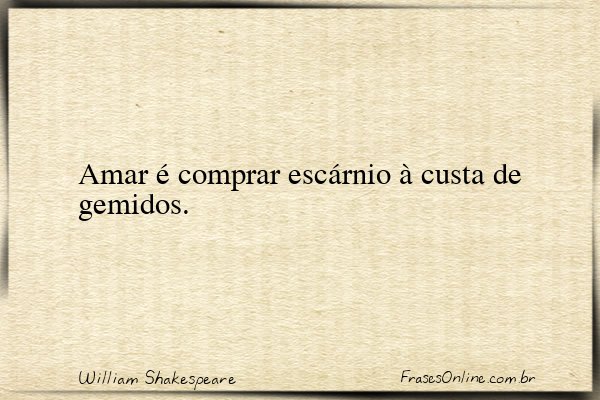 Frase de William Shakespeare