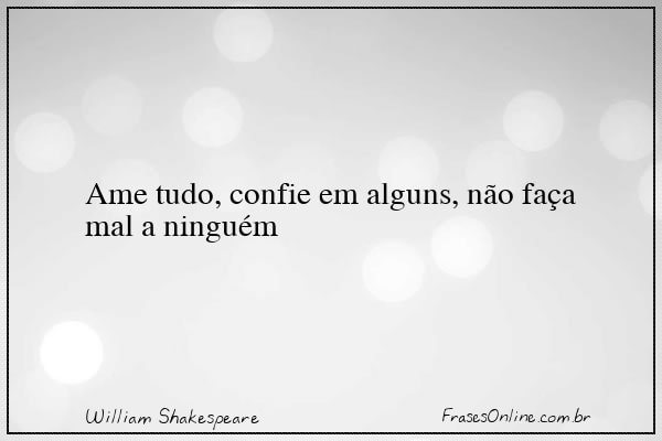 Frase de William Shakespeare