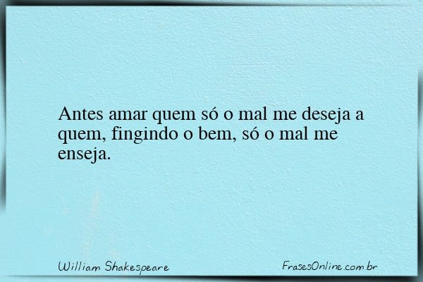 Frase de William Shakespeare