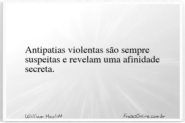 Frase de William Hazlitt