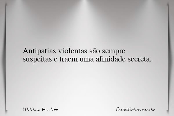 Frase de William Hazlitt