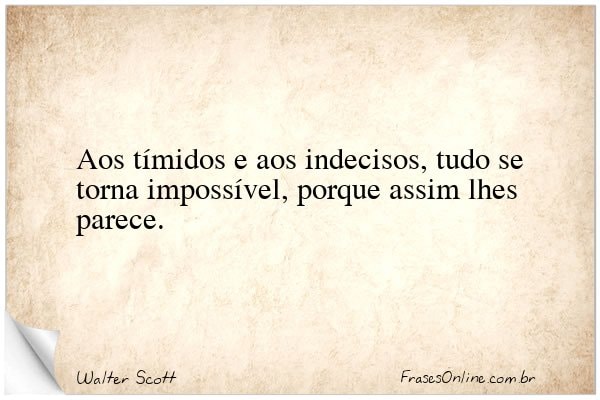 Frase de Walter Scott