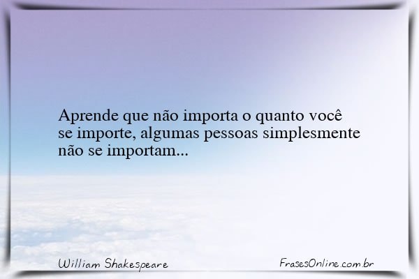 Frase de William Shakespeare