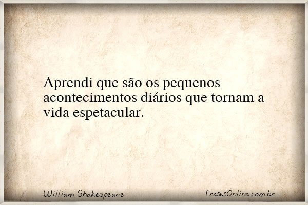 Frase de William Shakespeare