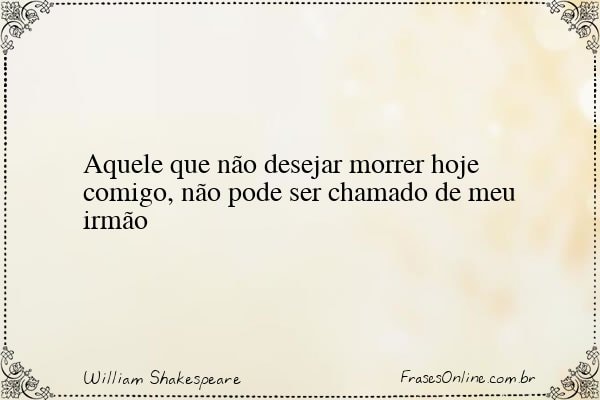 Frase de William Shakespeare