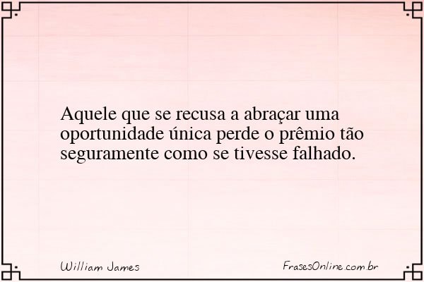 Frase de William James