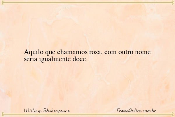Frase de William Shakespeare