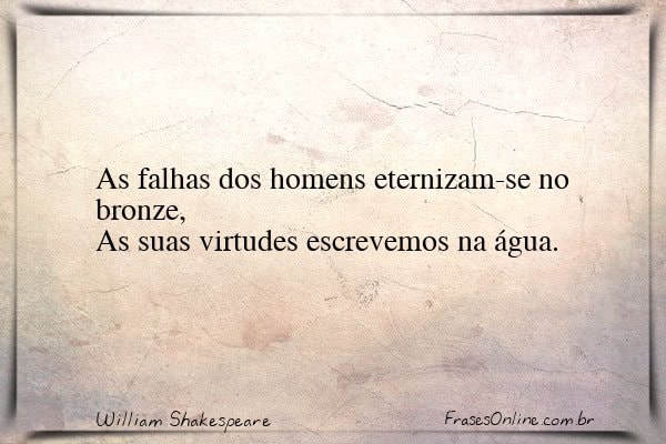 Frase de William Shakespeare