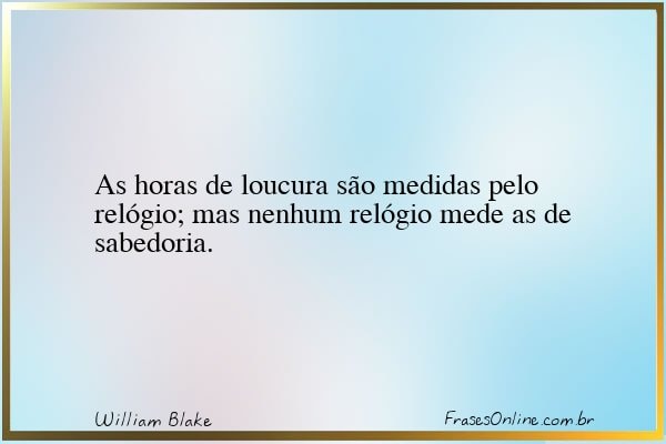 Frase de William Blake