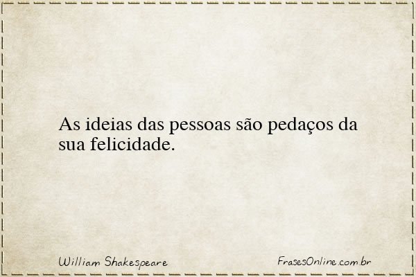 Frase de William Shakespeare