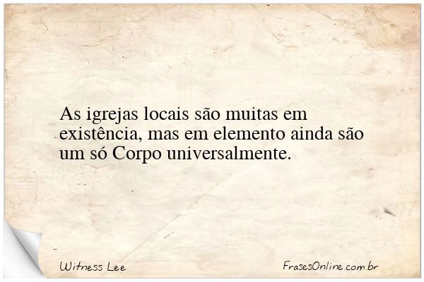 Frase de Witness Lee