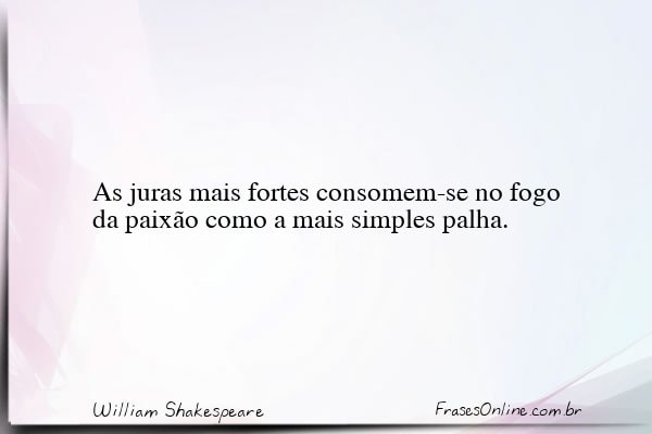 Frase de William Shakespeare