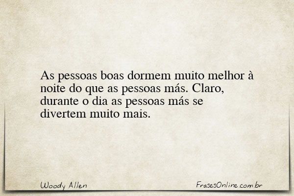 Frase de Woody Allen