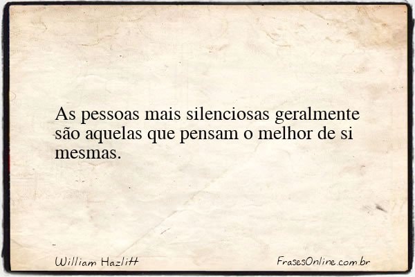 Frase de William Hazlitt