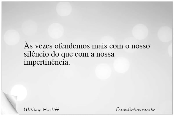 Frase de William Hazlitt