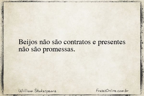 Frase de William Shakespeare