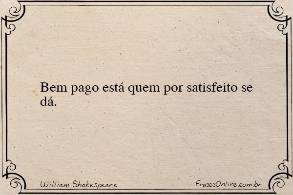 Frase de William Shakespeare