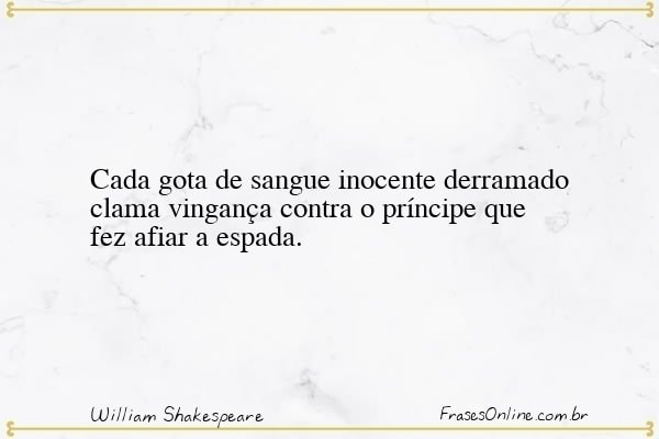 Frase de William Shakespeare