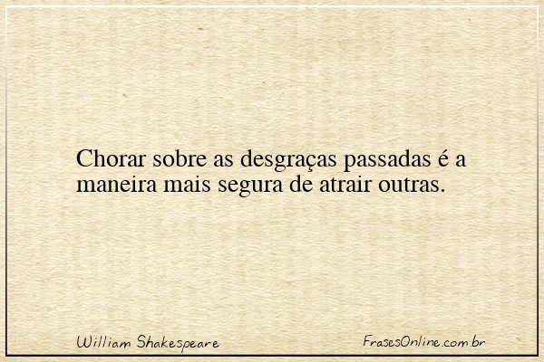 Frase de William Shakespeare