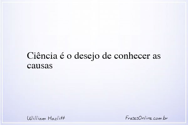 Frase de William Hazlitt