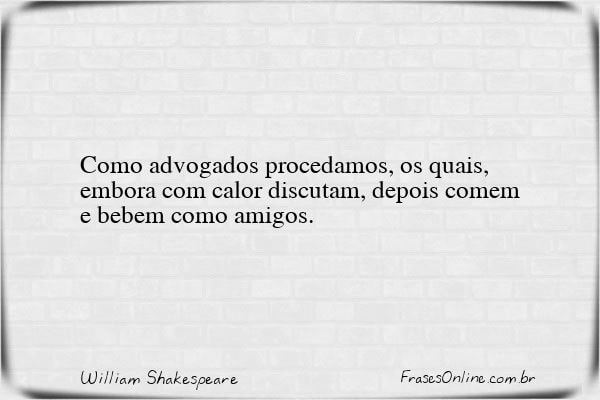 Frase de William Shakespeare