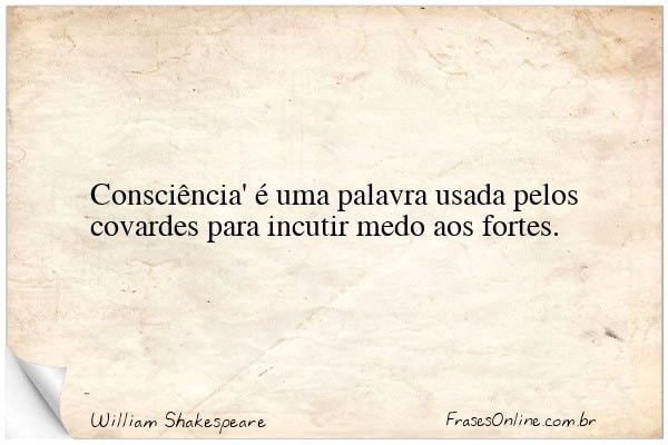 Frase de William Shakespeare