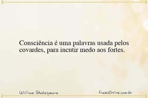 Frase de William Shakespeare