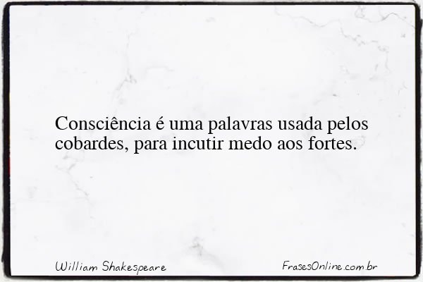 Frase de William Shakespeare