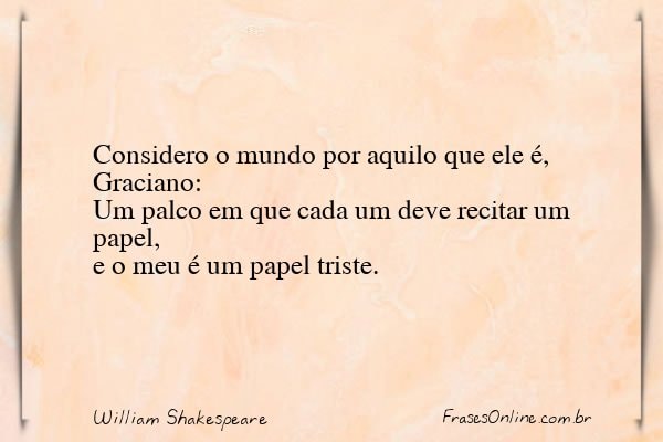 Frase de William Shakespeare