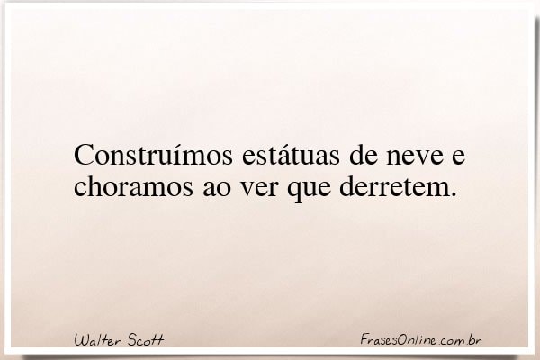 Frase de Walter Scott