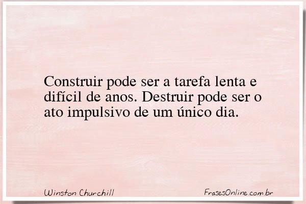 Frase de Winston Churchill