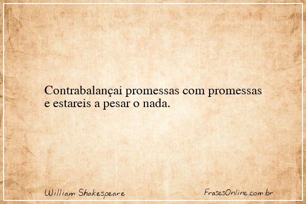 Frase de William Shakespeare
