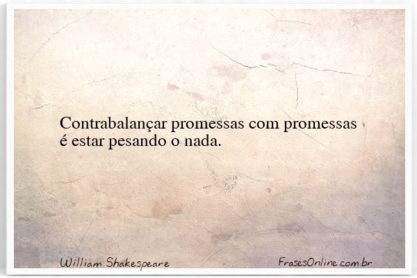 Frase de William Shakespeare