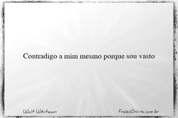 Frase de Walt Whitman
