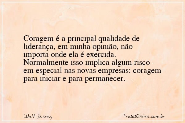 Frase de Walt Disney