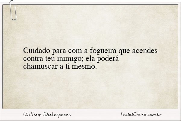 Frase de William Shakespeare