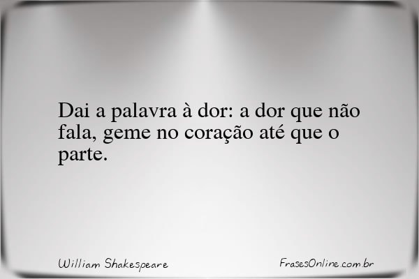 Frase de William Shakespeare