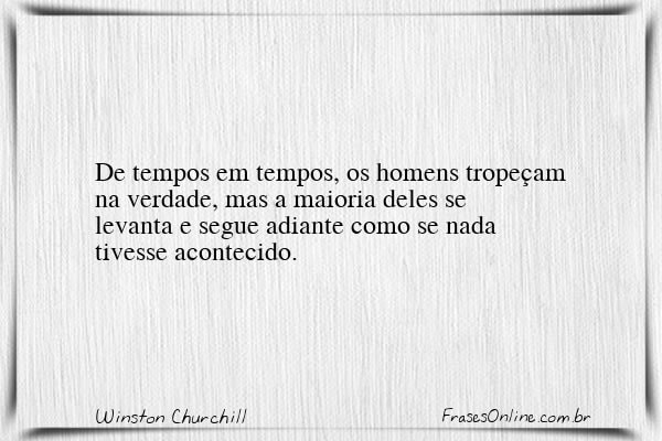 Frase de Winston Churchill