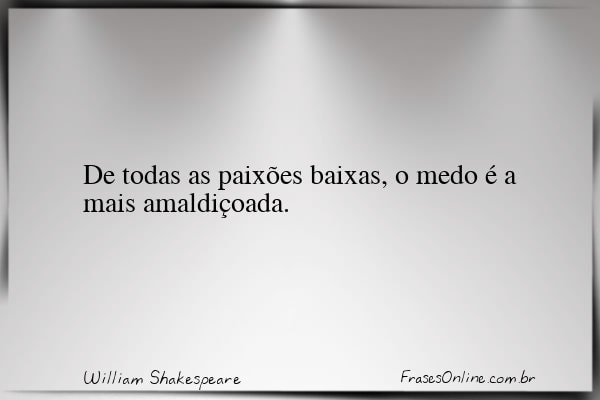 Frase de William Shakespeare