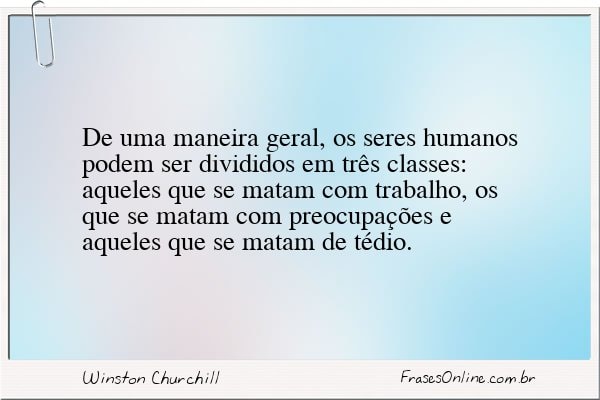Frase de Winston Churchill